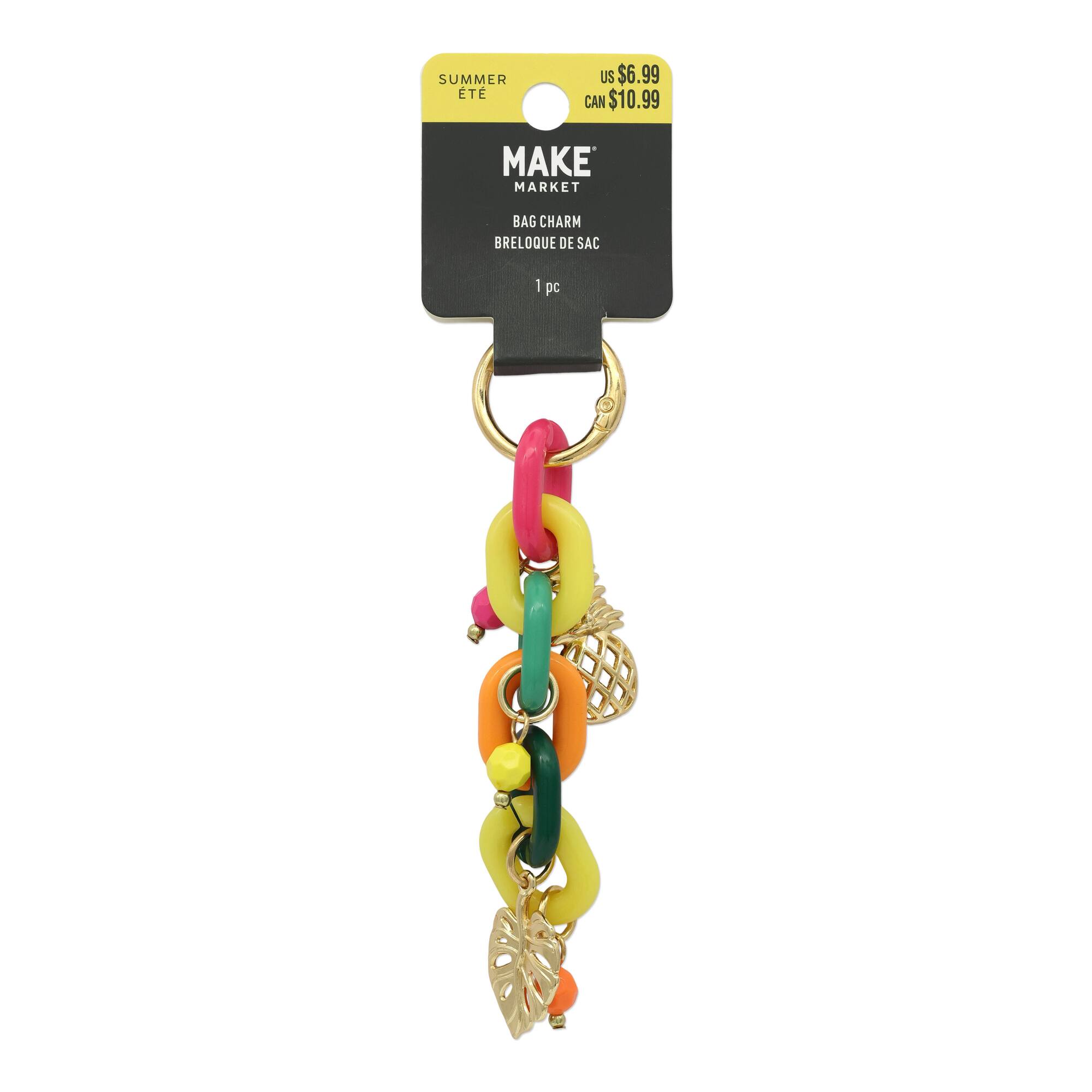 Summer Tropical Acrylic Chain Bag Charm by Make Market®
